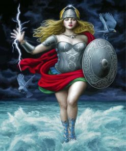 Chie Yoshii Woman Warrior Diamond Painting