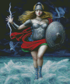 Chie Yoshii Woman Warrior Diamond Painting