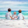 Children On Beach Diamond Painting