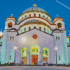 Church Of Saint Sava Diamond Painting