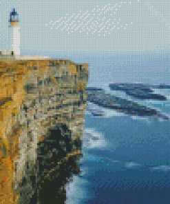 Cliffs With Lighthouse Landscape Diamond Painting