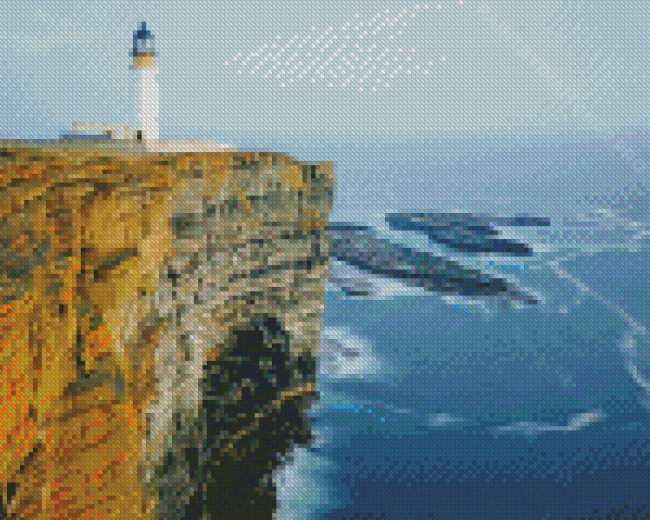 Cliffs With Lighthouse Landscape Diamond Painting