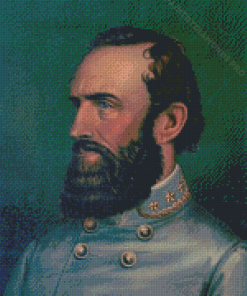 Confederate Commander Stonewall Jackson Diamond Painting