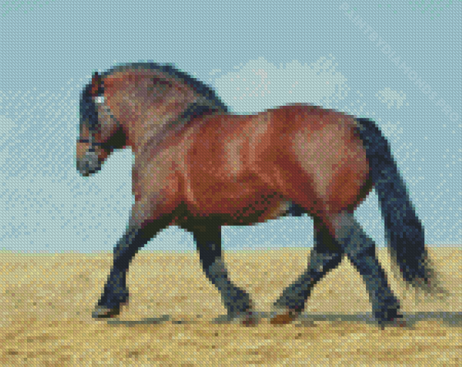 Draft Horse Diamond Painting