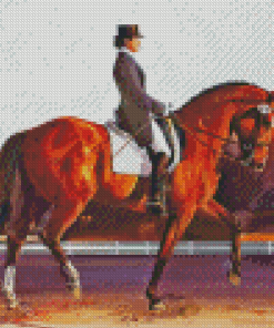 Dressage Horse Show Diamond Painting