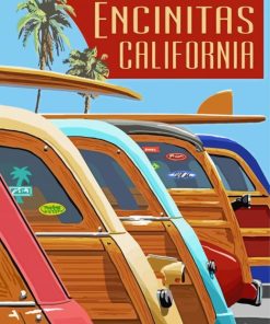 Encinitas California Poster Diamond Painting