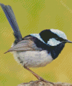 Fairy Wren Bird Diamond Painting