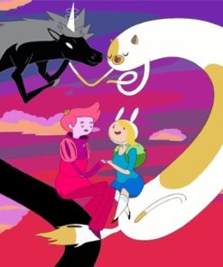 Fionna And Cake Lord Monochromicorn Diamond Painting