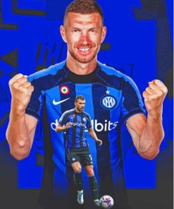 Footballer Edin Dzeko Diamond Painting