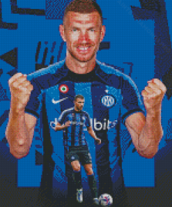 Footballer Edin Dzeko Diamond Painting