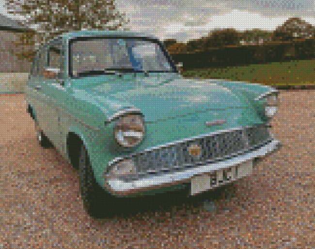 Ford Anglia Vintage Car Diamond Painting