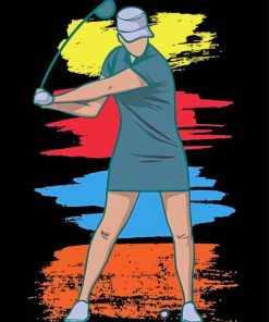 Girl Golf Diamond Painting