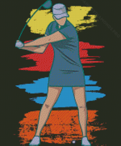 Girl Golf Diamond Painting