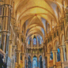 Gothic Canterbury Cathedral Diamond Painting