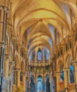 Gothic Canterbury Cathedral Diamond Painting