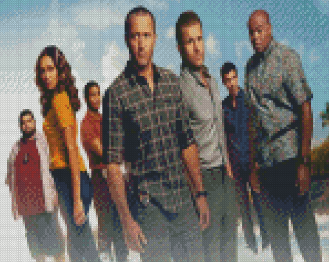 Hawaii Five 0 Characters Diamond Painting