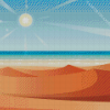 Illustration Desert Beach Diamond Painting