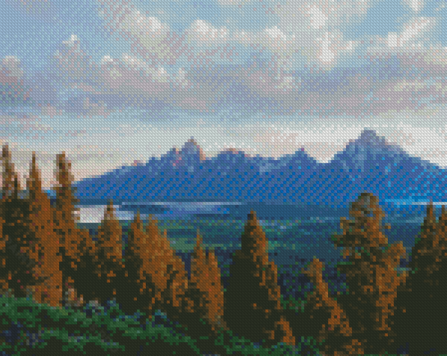 Jackson Lake National Park Diamond Painting