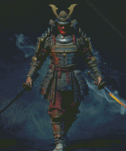 Japanese Swordsman Diamond Painting