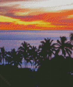 Kailua Kona At Sunset Diamond Painting