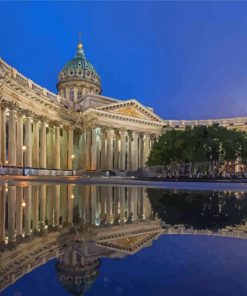 Kazan Cathedral Water Reflection Diamond Painting