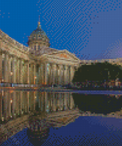 Kazan Cathedral Water Reflection Diamond Painting