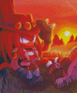 Knuckles The Echidna Diamond Painting