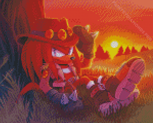 Knuckles The Echidna Diamond Painting