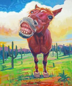 Laughing Horse Diamond Painting