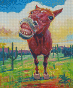 Laughing Horse Diamond Painting