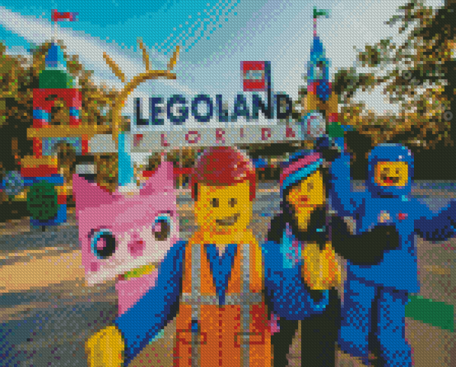 Legoland Florida Characters Diamond Painting