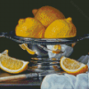 Lemons In Silver Bowl Diamond Painting