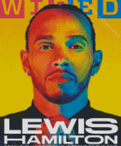 Lewis Hamilton Magazine Cover Diamond Painting