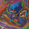 Metal Sonic Art Diamond Painting