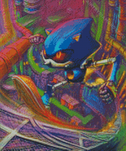 Metal Sonic Art Diamond Painting