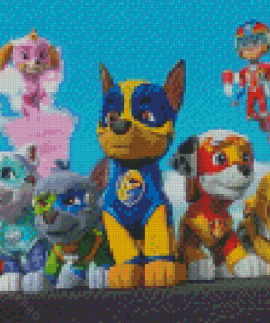 Mighty Pups Adventure Animation Diamond Painting