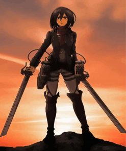 Mikasa Ackerman Anime Diamond Painting