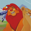 Mufasa With Nala And Zazu Diamond Painting