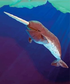 Narwhal Underwater Animal Diamond Painting