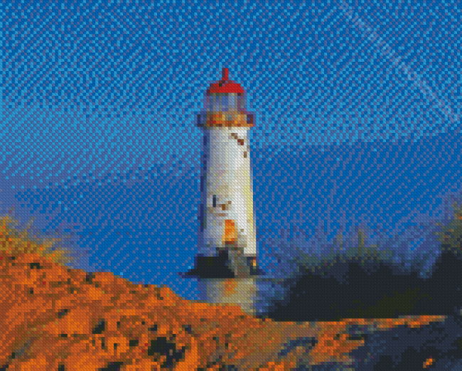 Noth Wales Talacre Lighthouse Diamond Painting