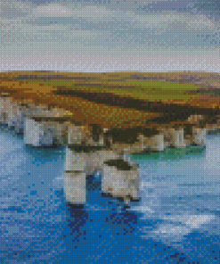 Old Harry Rocks In Southern England Diamond Painting