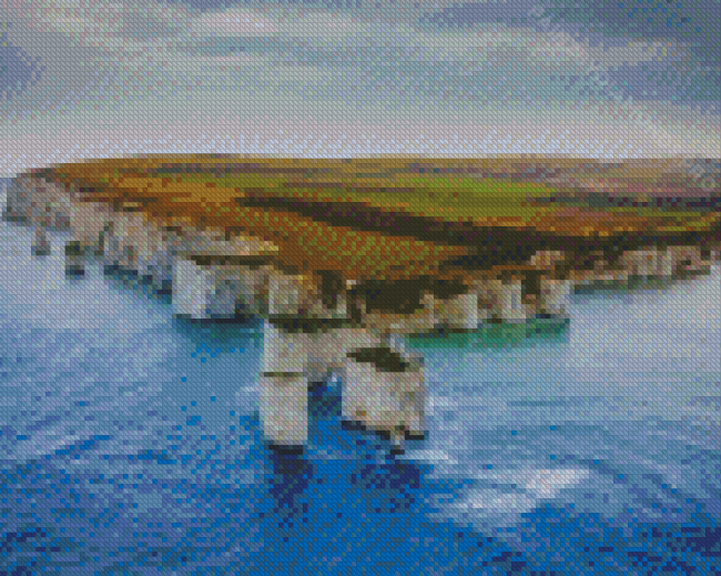 Old Harry Rocks In Southern England Diamond Painting