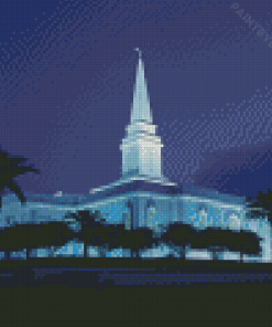 Orlando Temple At Night Diamond Painting