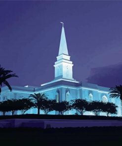 Orlando Temple At Night Diamond Painting