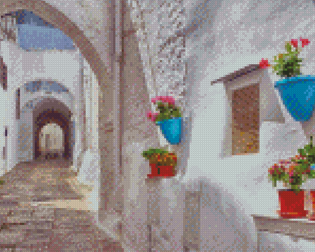 Ostuni Street Diamond Painting