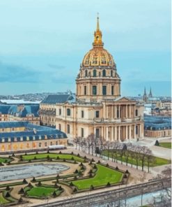 Paris Les Invalides Landmark Diamond Painting