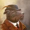 Patterdale Terrier In A Suit Art Diamond Painting