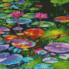 Pink River Lilies Diamond Painting