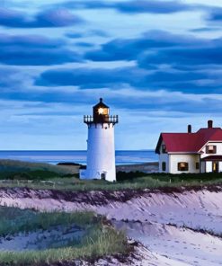 Provincetown Race Lighthouse Diamond Painting