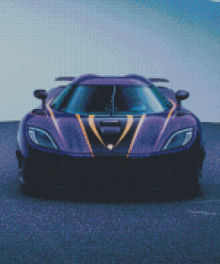 Purple Koenigsegg Agera Diamond Painting